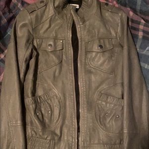 Faux leather jacket!